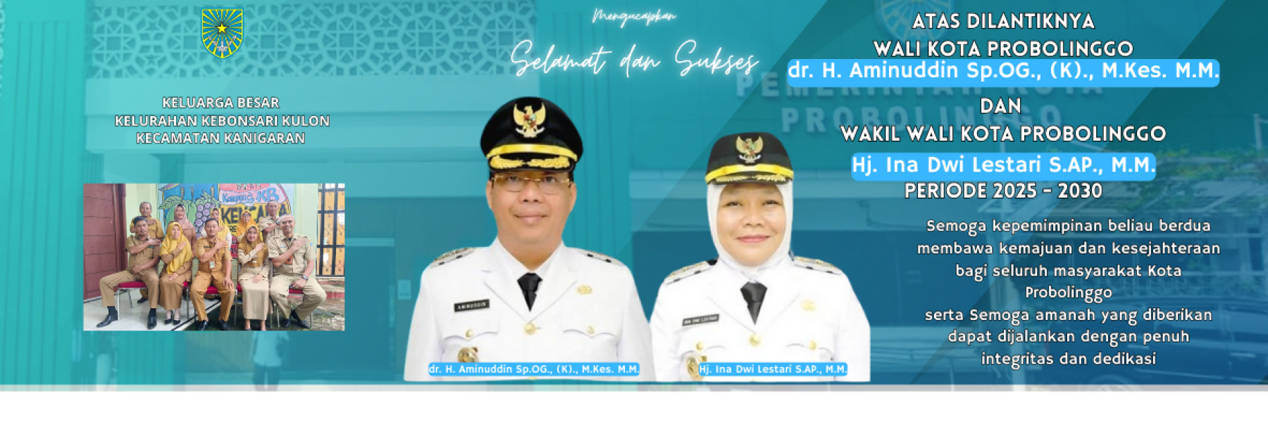 Walikota dan Wakil Walikota Probolinggo 2025